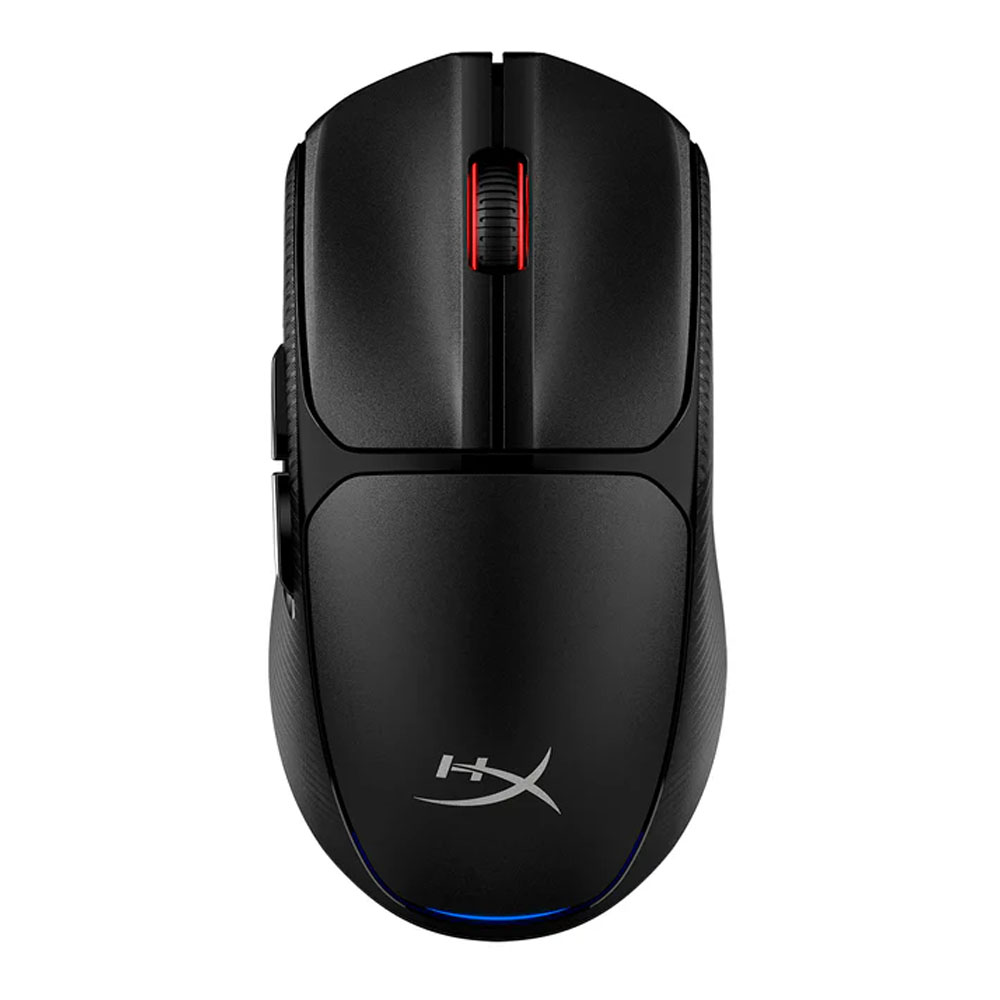 ภาพสินค้าจริง HyperX Pulsefire Fuse สีดำมุมบนตรงบนพื้นหลังขาว